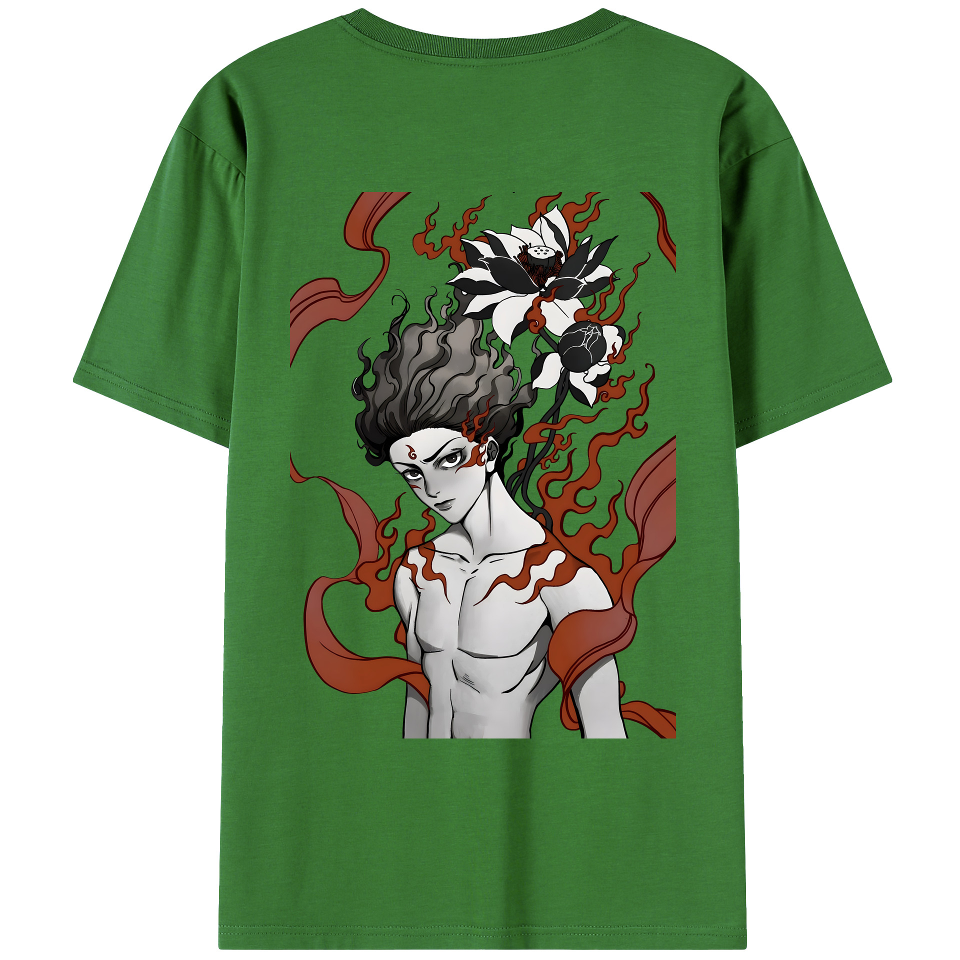 （画像用） Ne Zha 2 ナタ 魔童の大暴れ レディース半袖Tシャツ(バックプリント)
